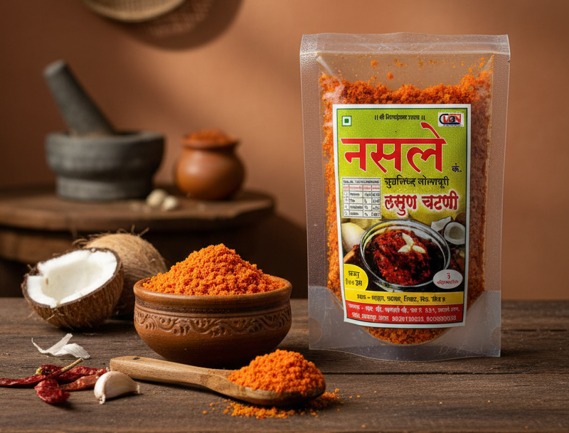 Garlic Coconut Chutney (100g) | लसूण खोबरा चटणी (१०० ग्रॅम) 3