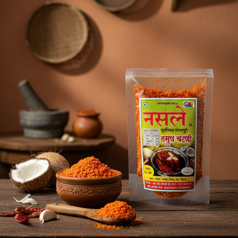 Garlic Coconut Chutney (100g) | लसूण खोबरा चटणी (१०० ग्रॅम) 4