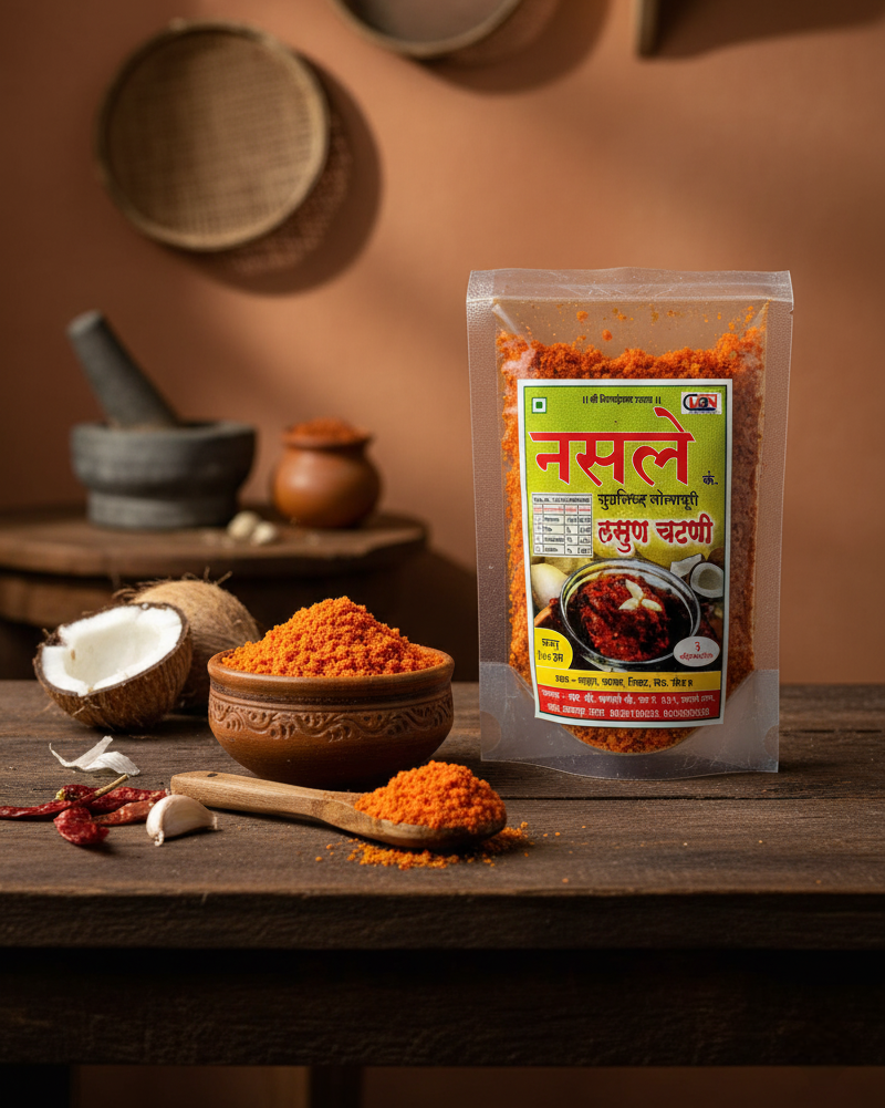 Garlic Coconut Chutney (100g) | लसूण खोबरा चटणी (१०० ग्रॅम)