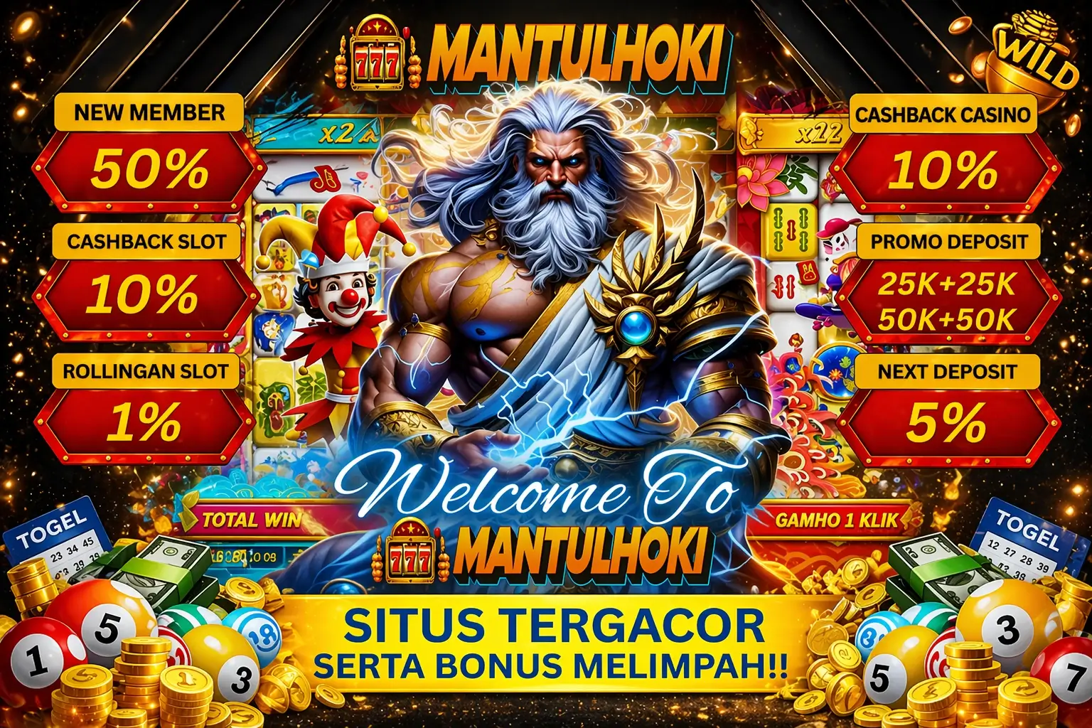 Mantulhoki situs slot online dengan bonus member baru, cashback, dan peluang jackpot besar