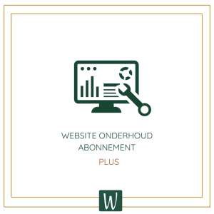 website onderhoud plus abonnement