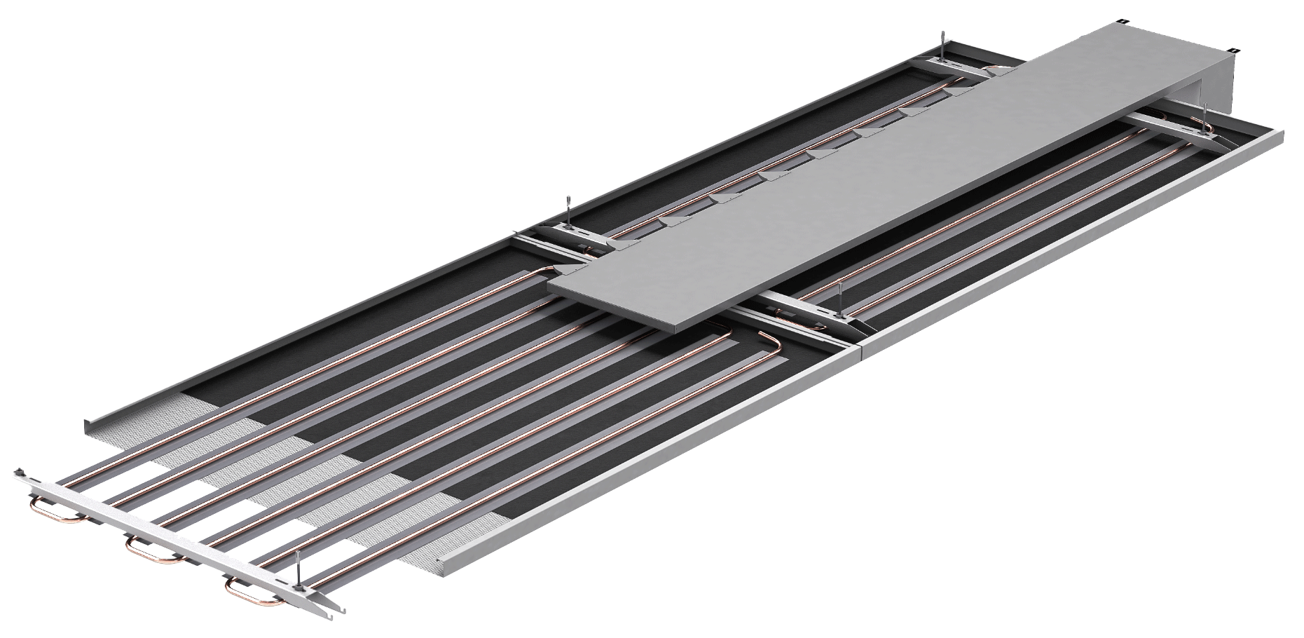 Schema einer induktiven Luftführung