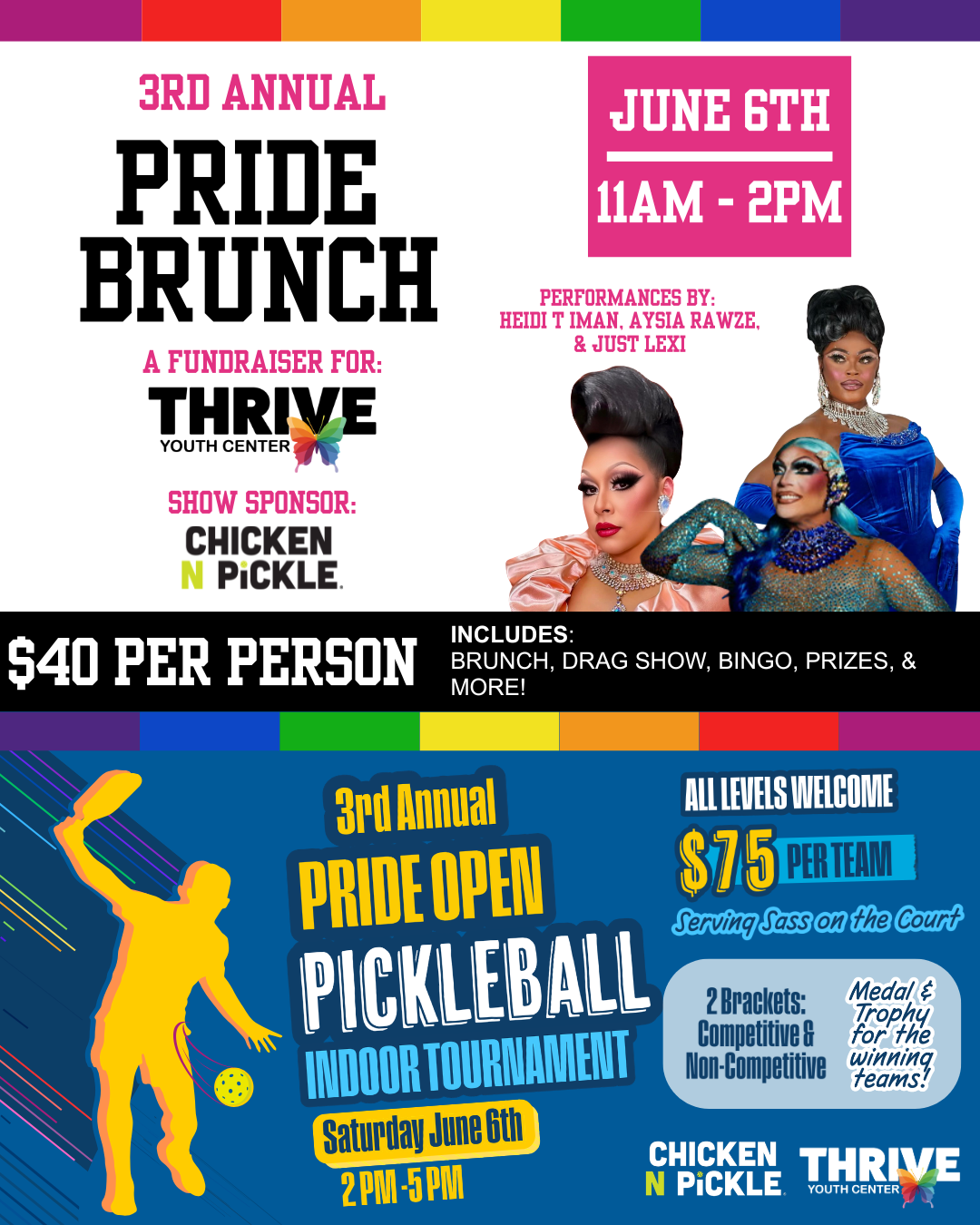 Thrive Youth Center Pride Drag Brunch