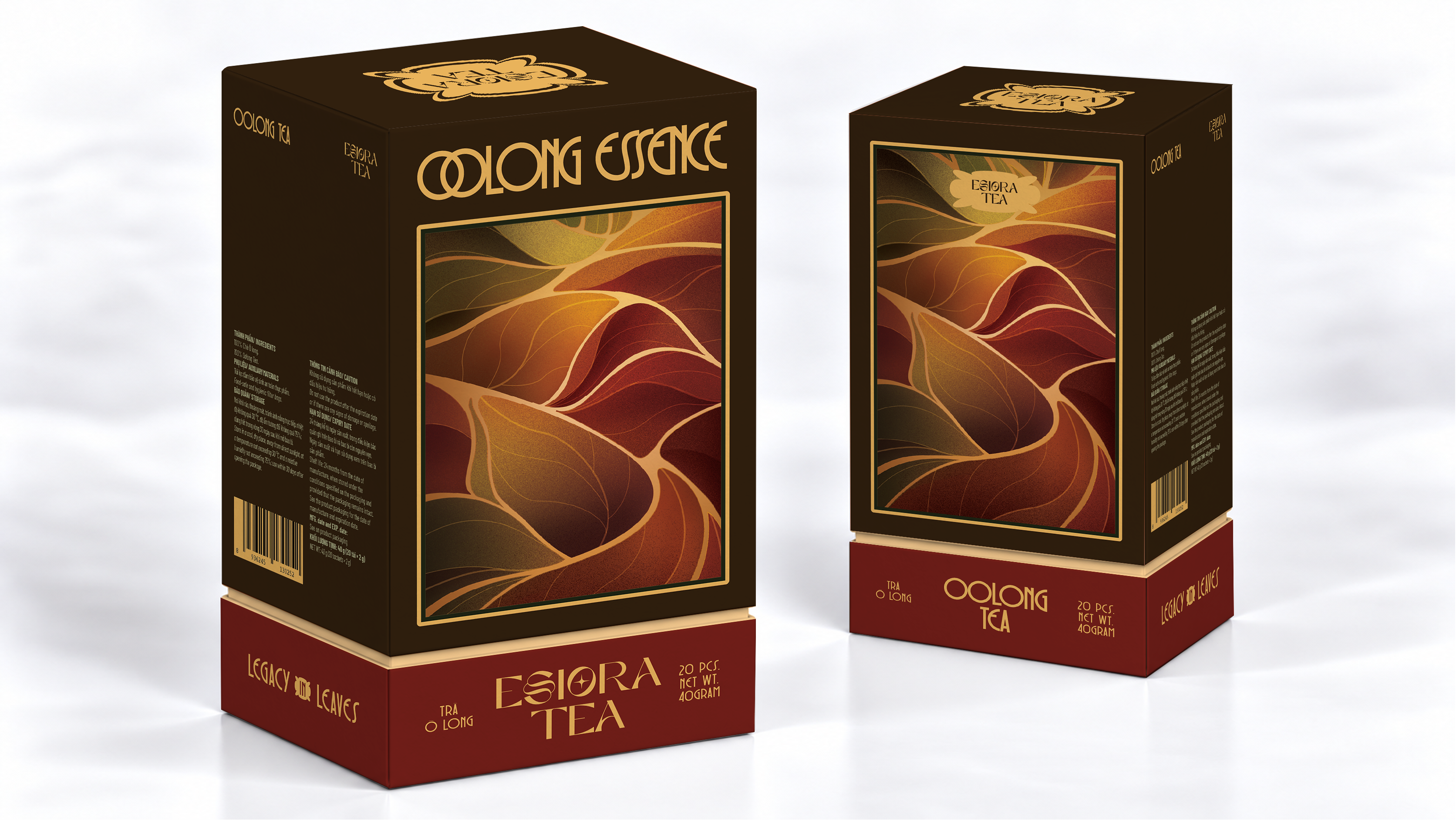 Trà Ô Long Essiora Tea (Trà túi lọc 20 túi x 2g)