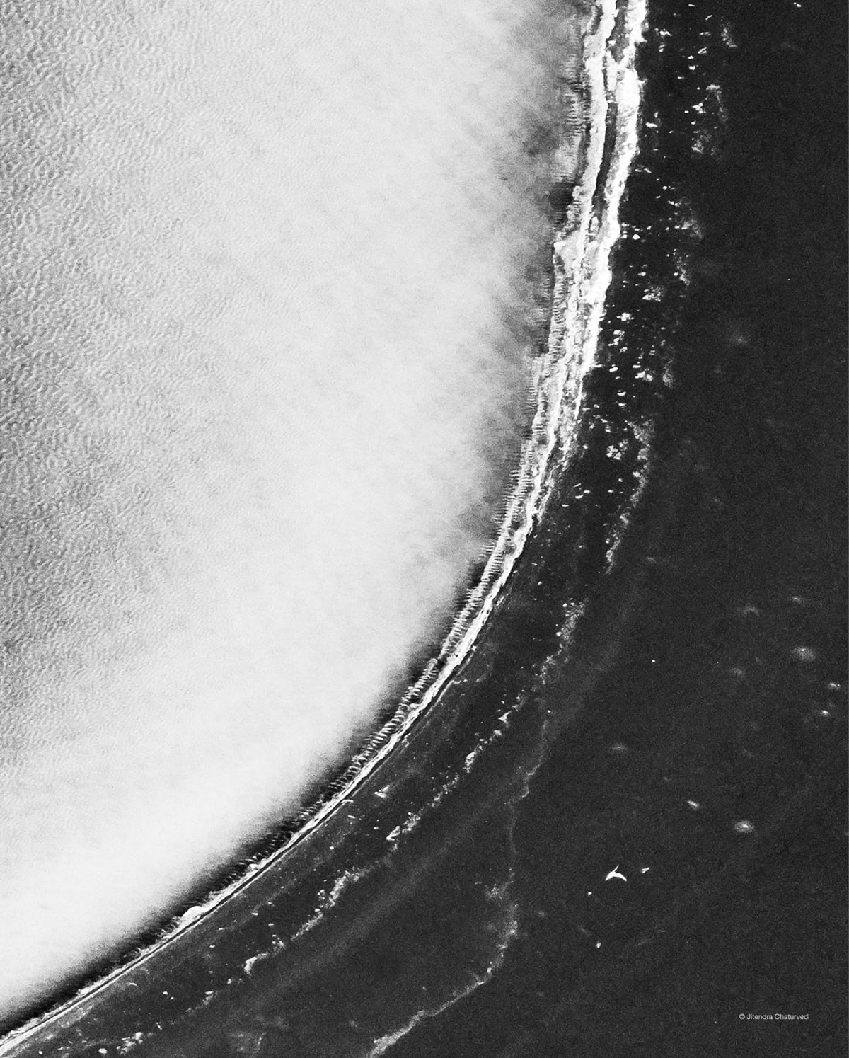 Photograph: aerial coastal line