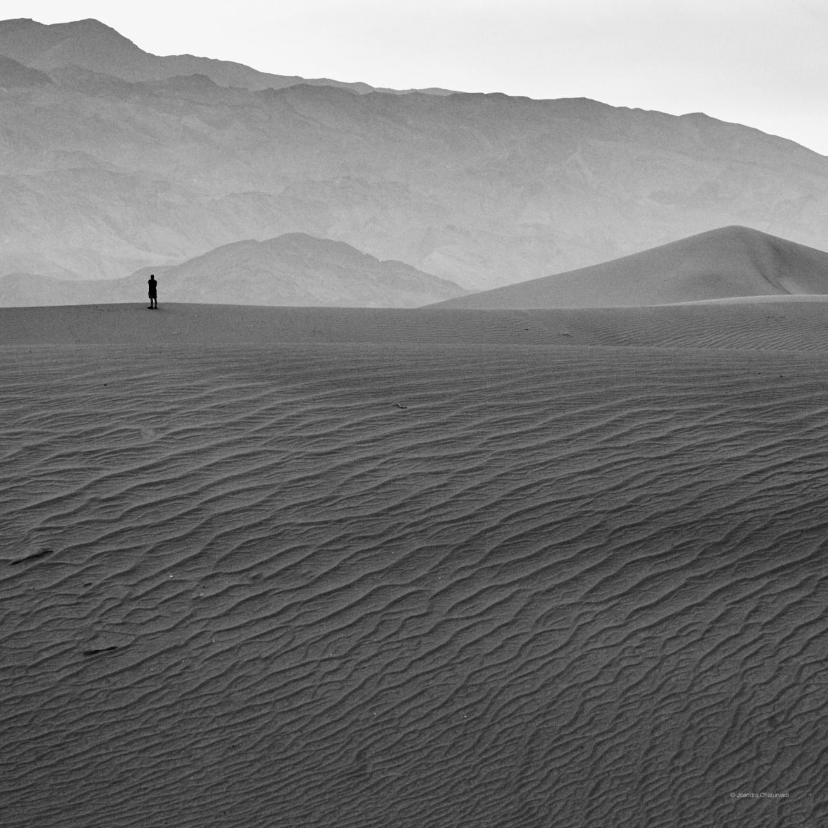 Photograph: death valley layered mountains