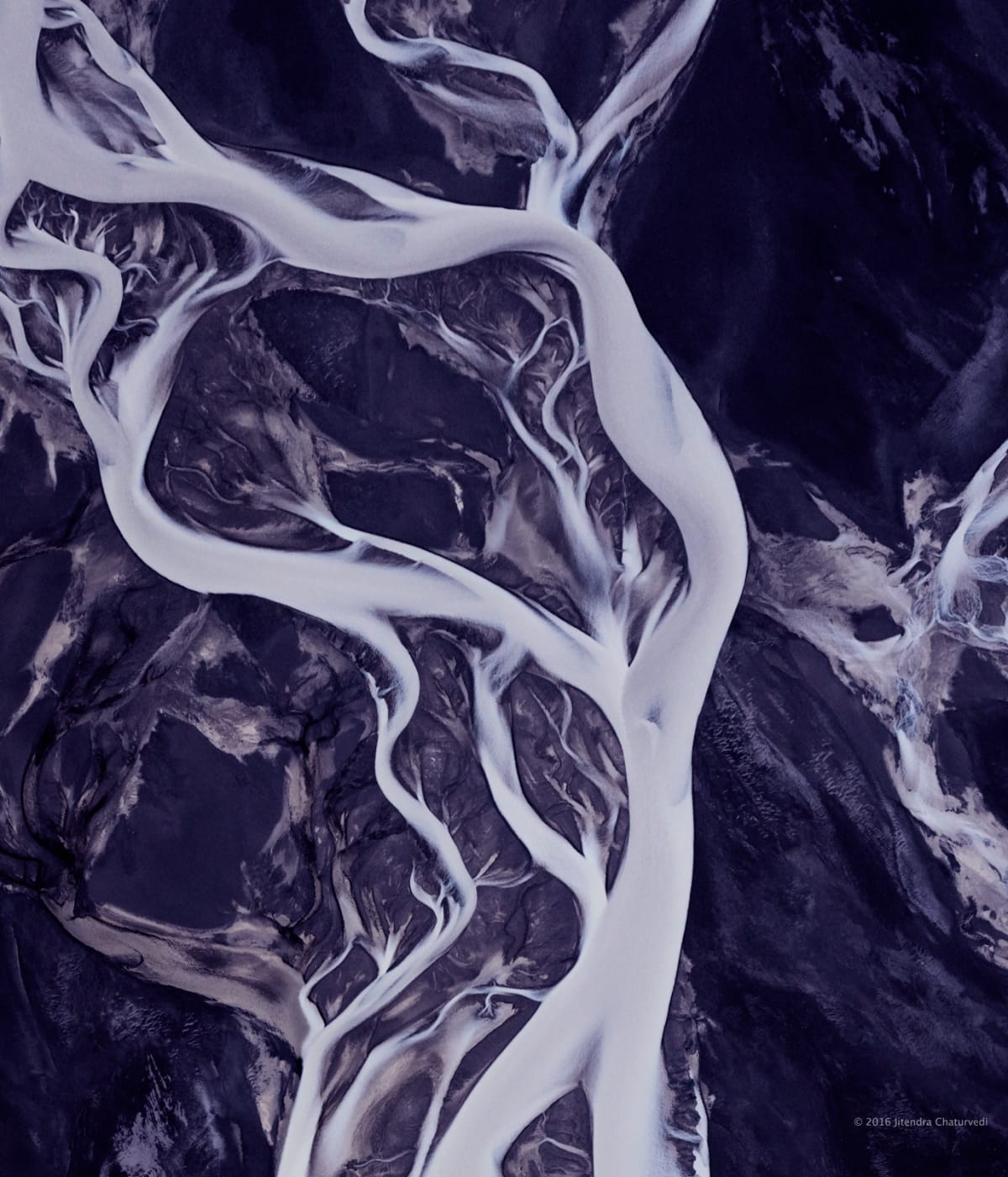 Photograph: iceland braided glacial rivers