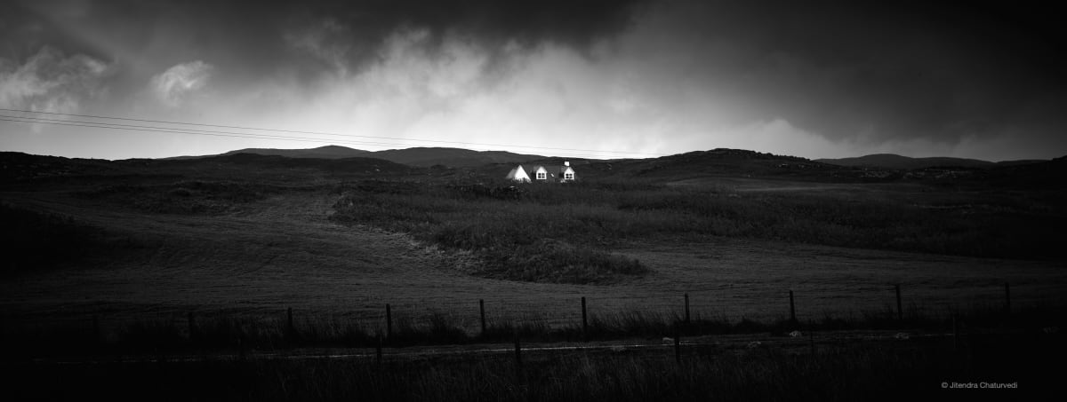 Photograph: iceland moorland white house