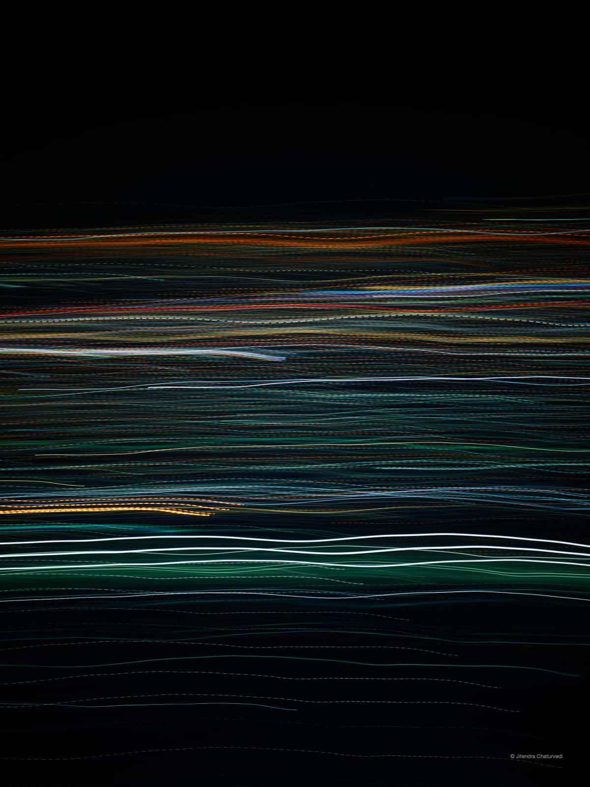 Photograph: light lines horizontal