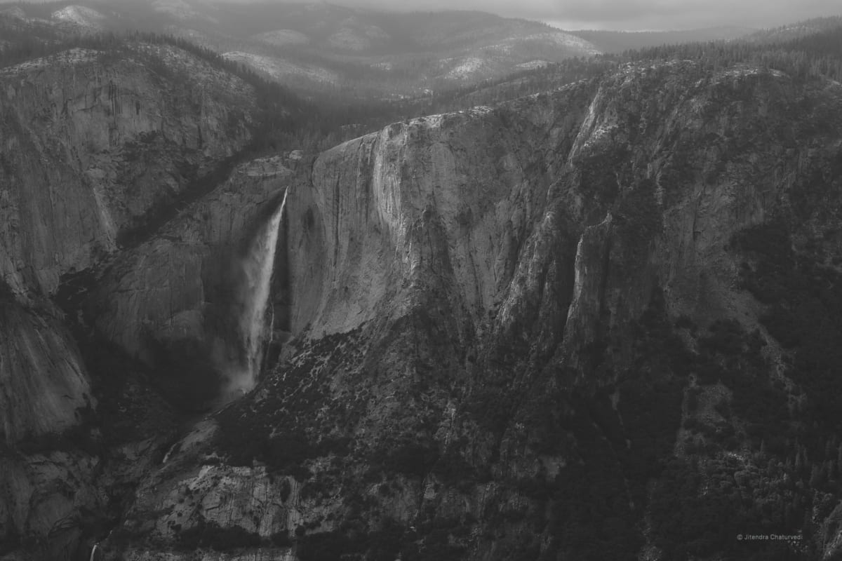 Photograph: yosemite granite waterfall