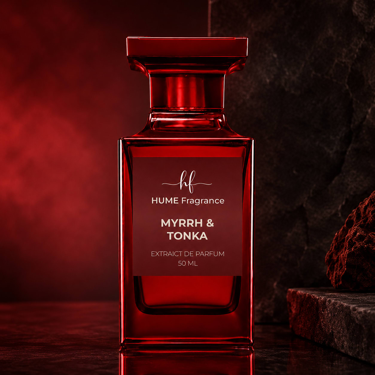 HUME Myrrh & Tonka perfume bottle