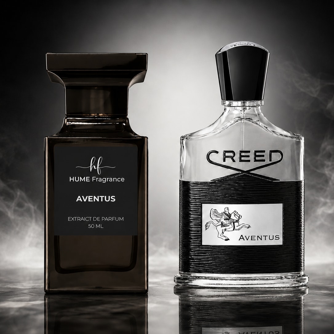 HUME Aventus perfume bottle