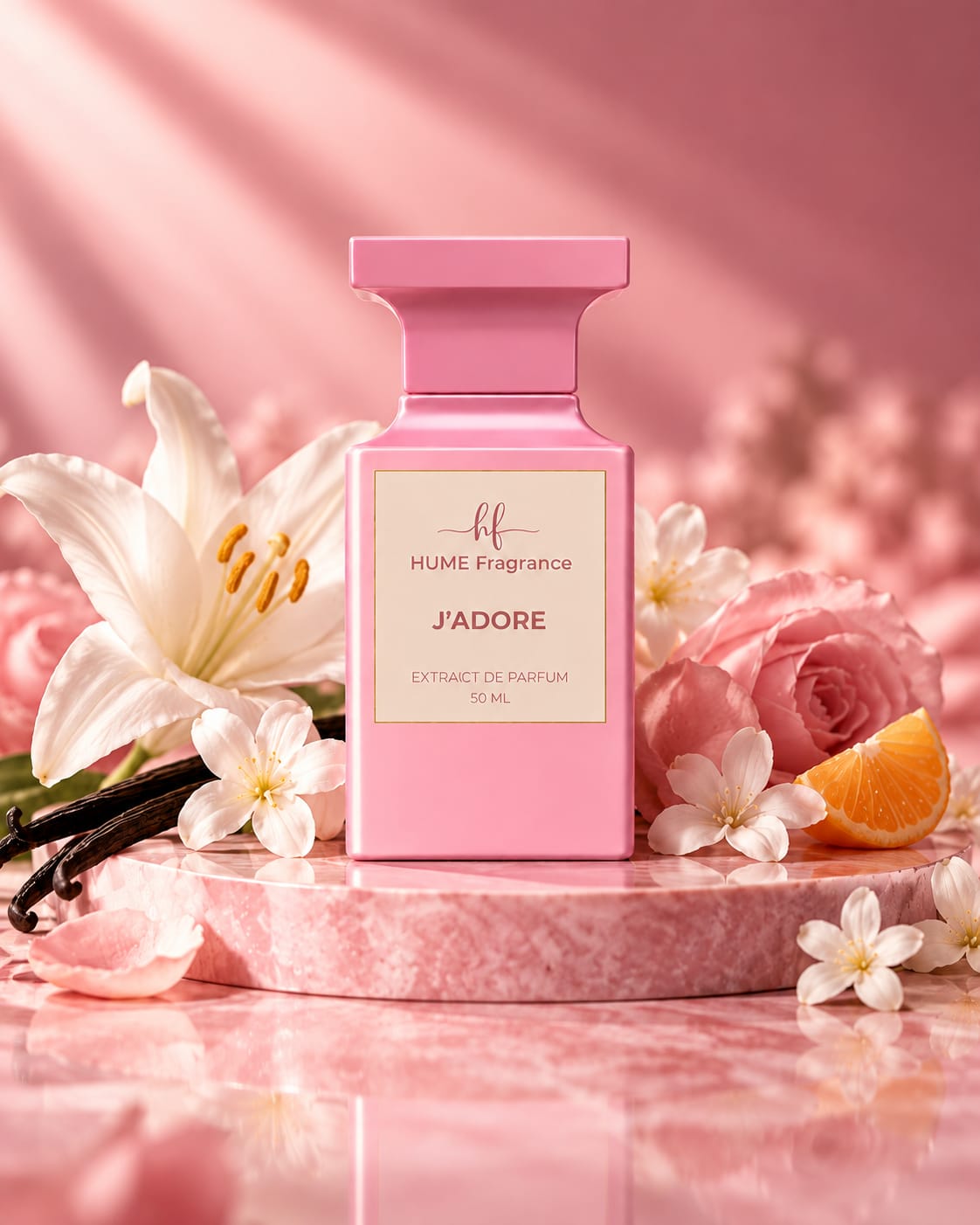 HUME J’adore perfume bottle