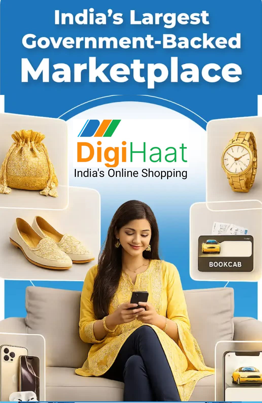 Welcoming Digihaat.in is India's own online shopping marketplace , built to give every Indian direct access to local sellers, D2C brands, and farmers. No middlemen. No platform fees. No hidden charges just real products at real prices #Atmanirbhar #india #shopping #Digihaat #Ecommerce #swadeshi #madeinindia