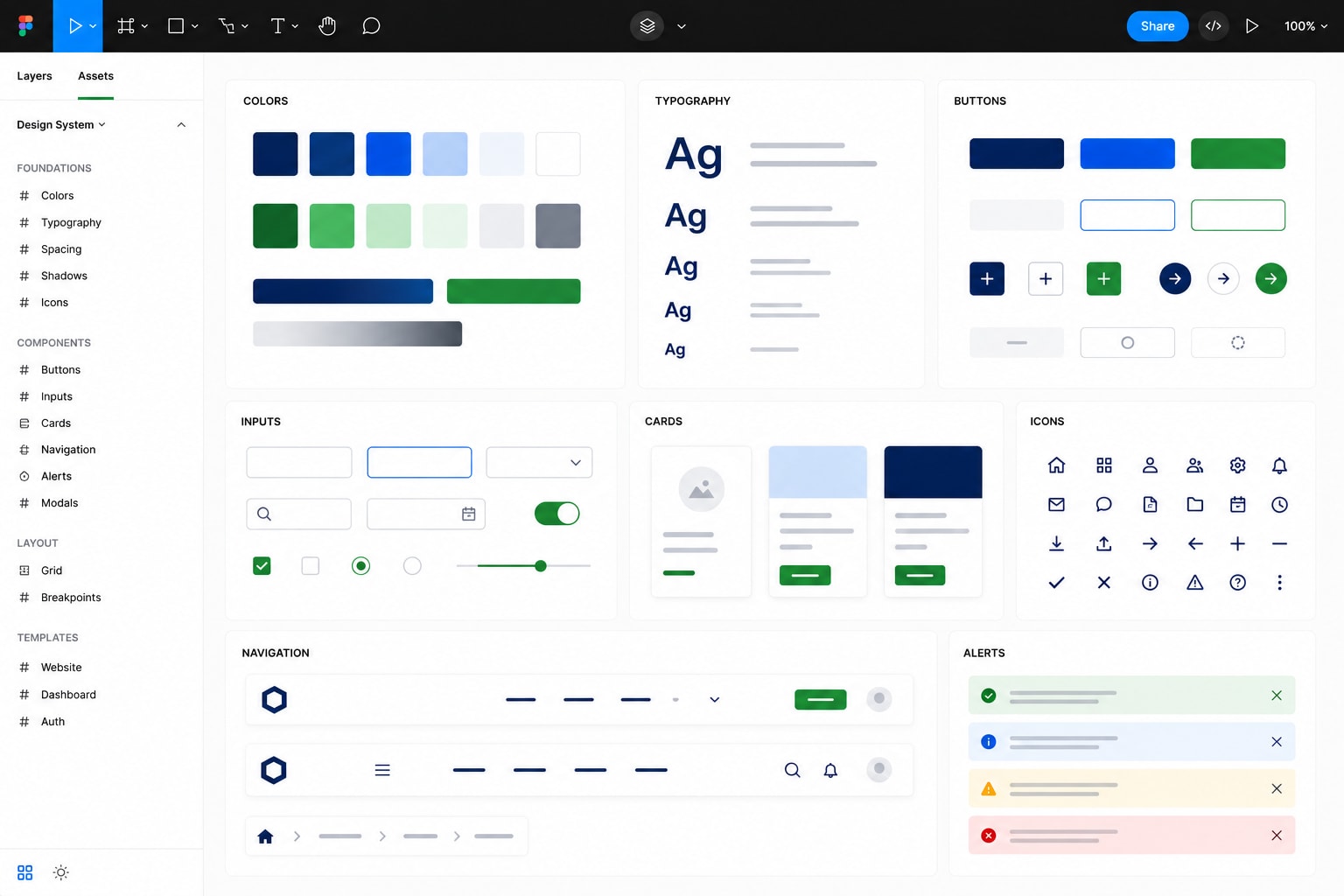 Design system and component library