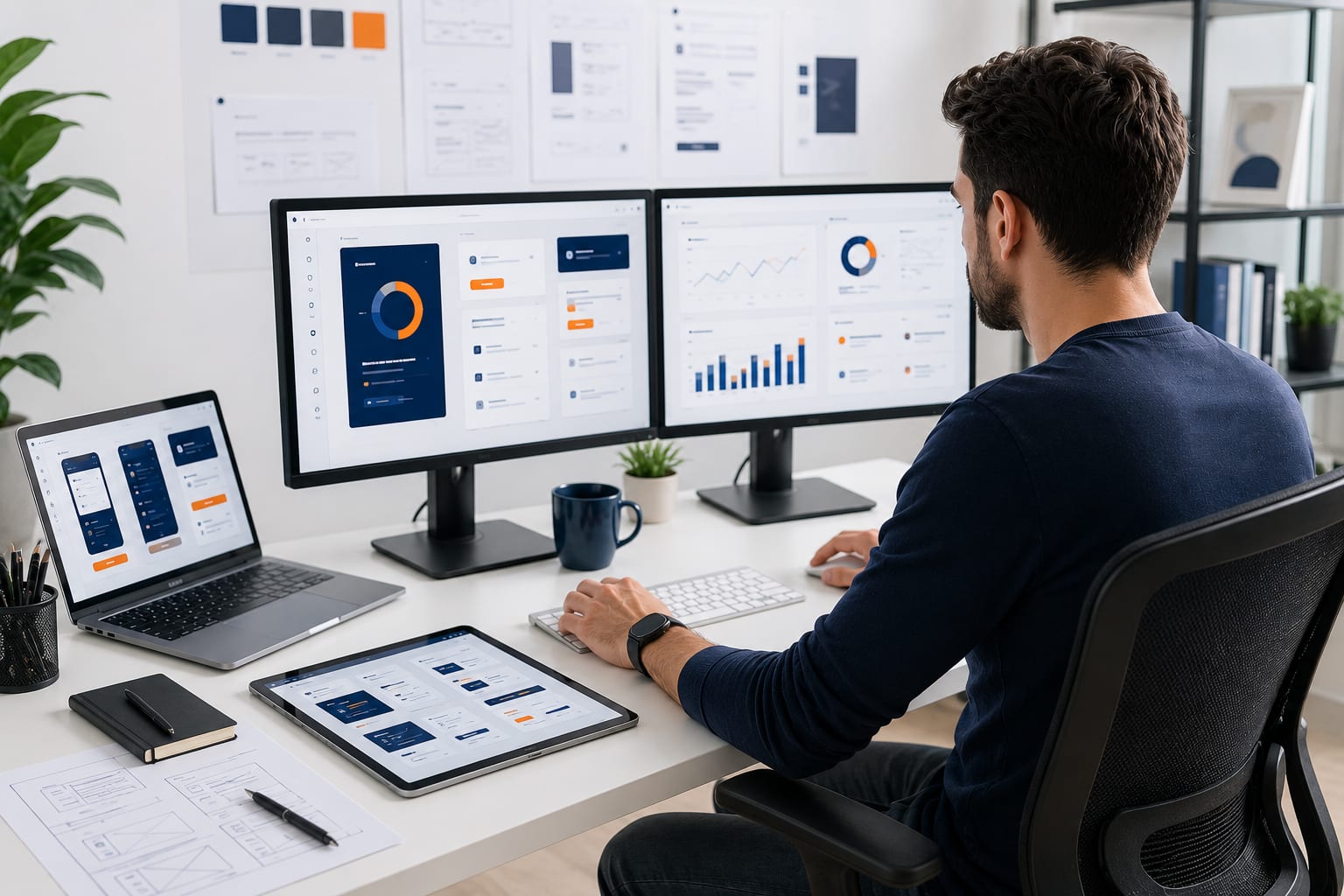 UX research and strategy workspace