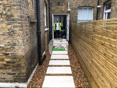 Limestone Paving project in Mitcham