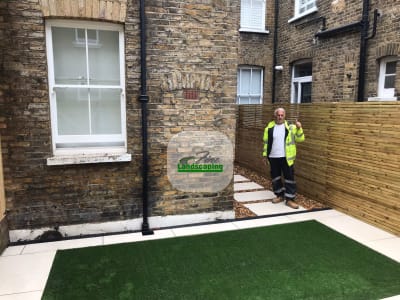 Completed outdoor project in Sutton