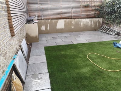 Completed outdoor project in Keston