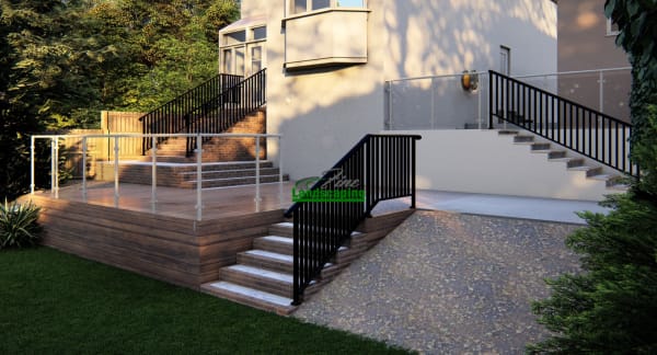 Small Garden Design & Build project completed in Richmond by Fine Landscaping