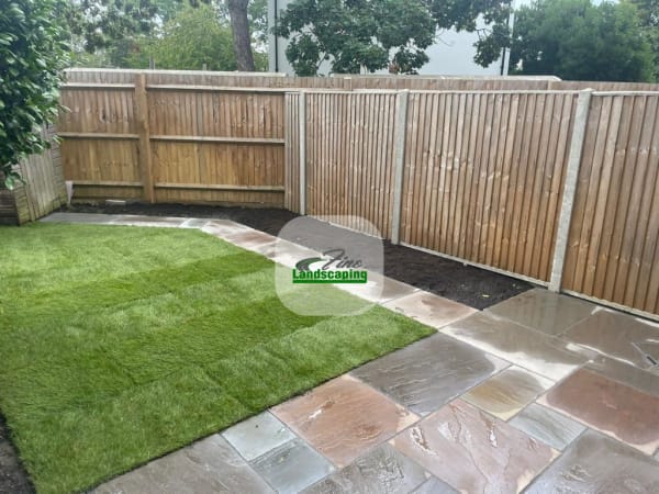 Lawn Installation project completed in Twickenham by Fine Landscaping