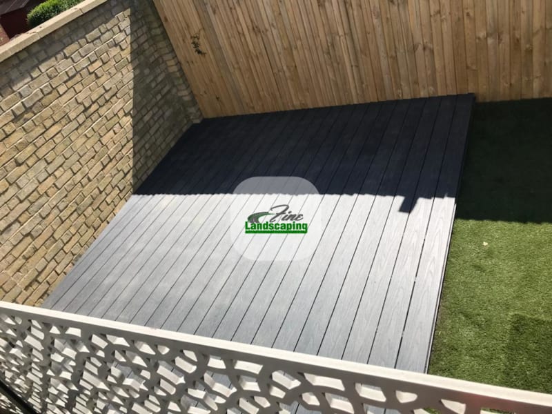 Composite Decking & Artificial Grass in Streatham - project photo
