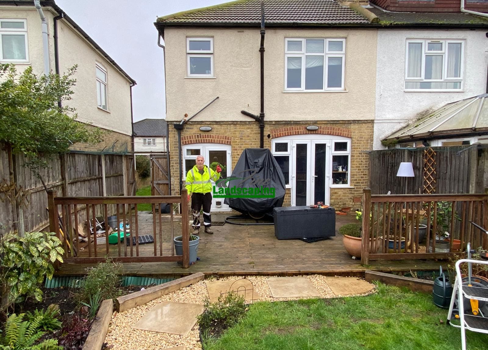 Garden edge before works