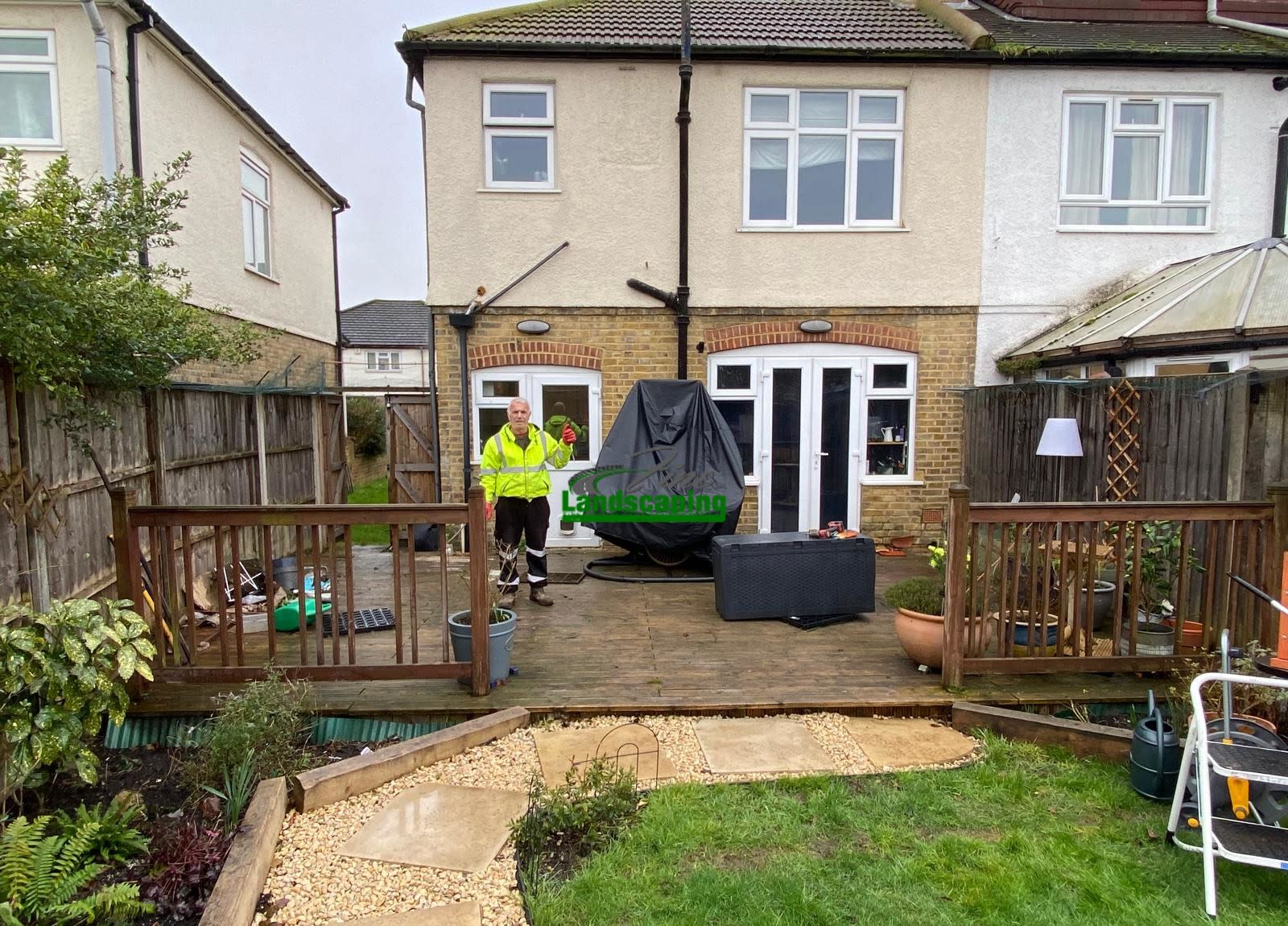 Garden edge after works