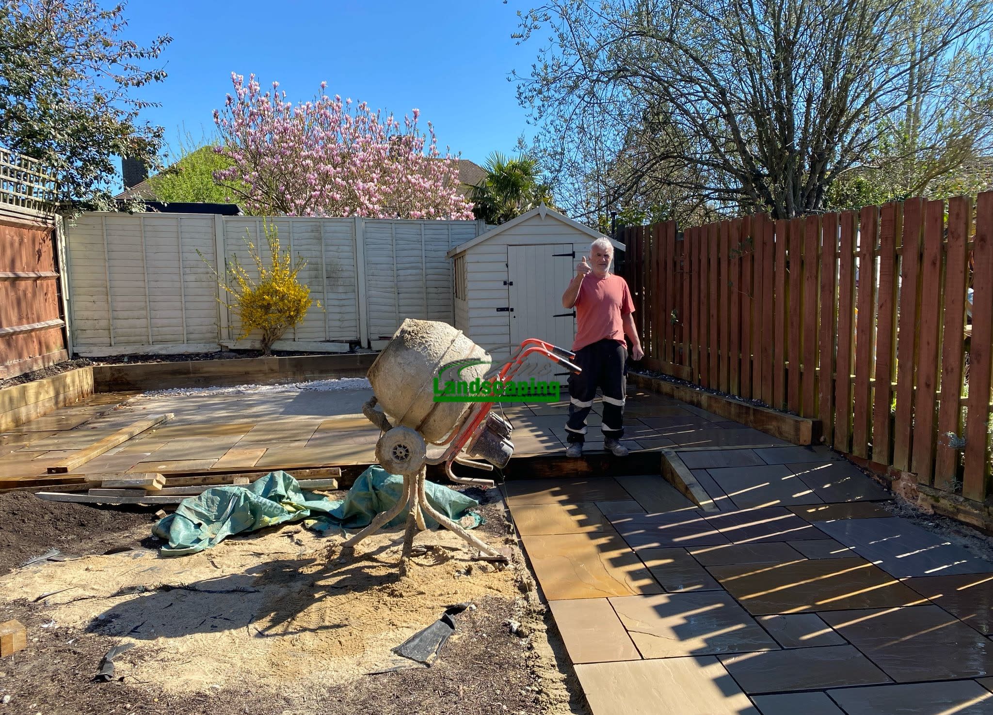 Orpington garden progress view 2