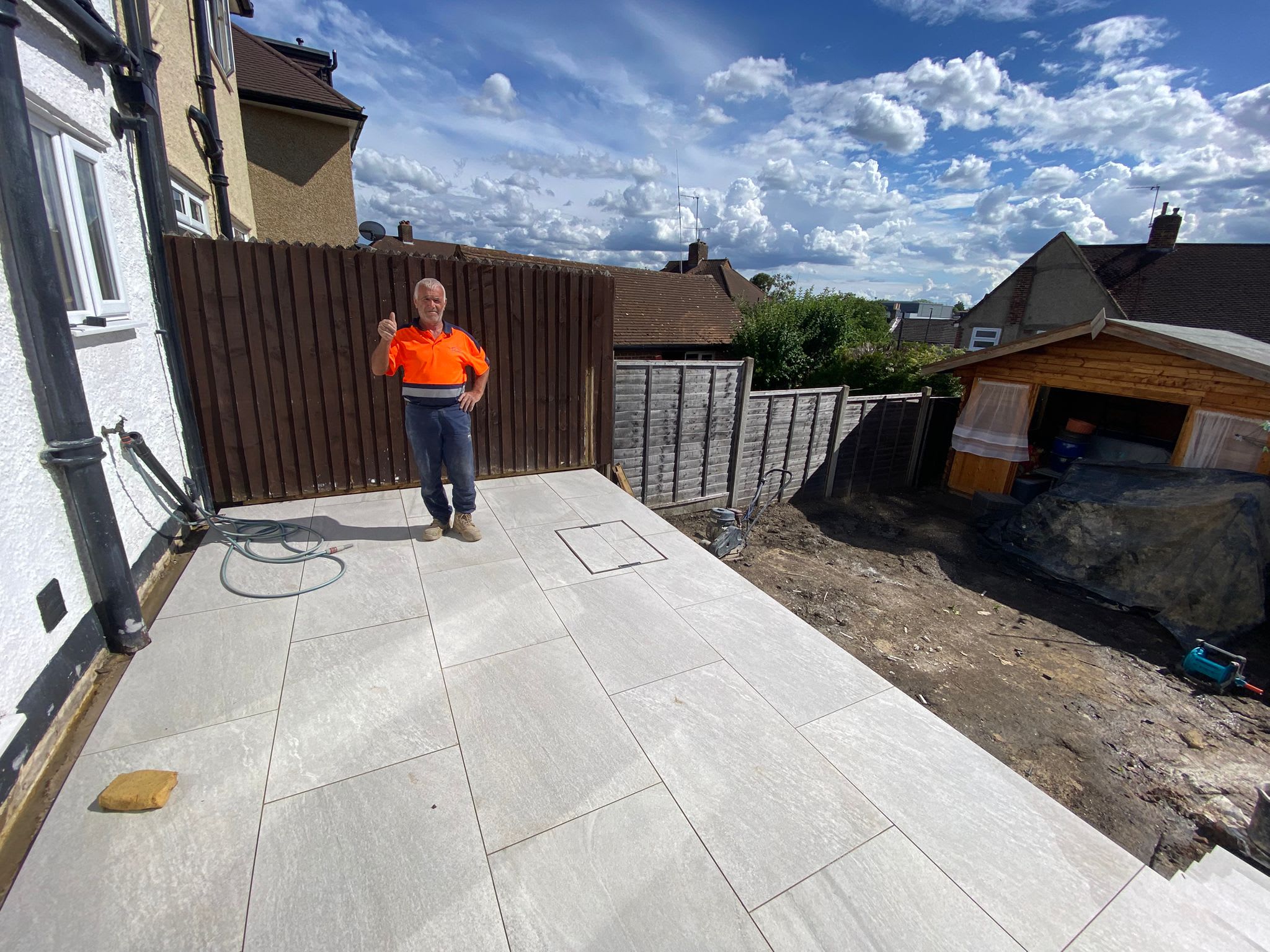 Garden landscaping project