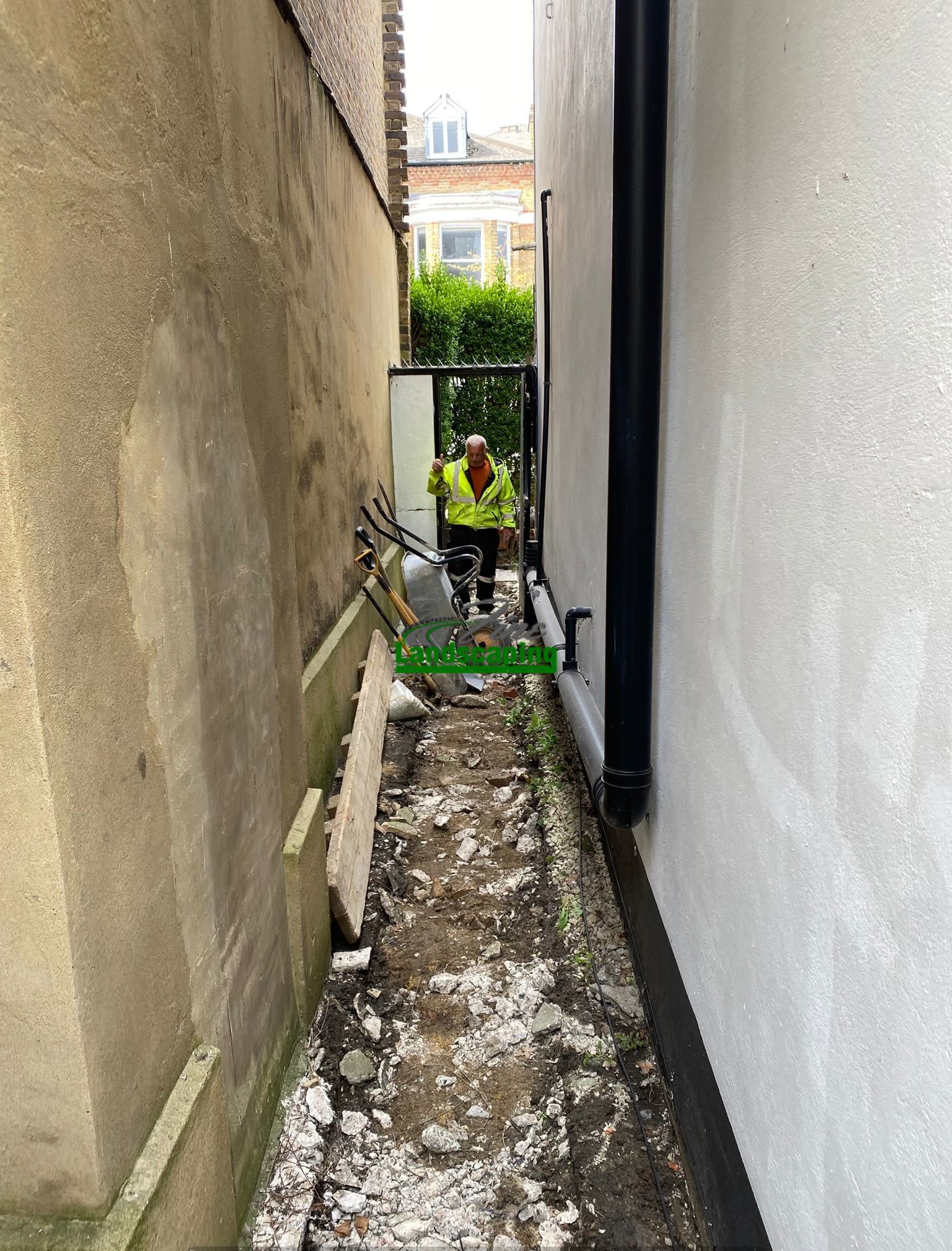 Front garden before renovation