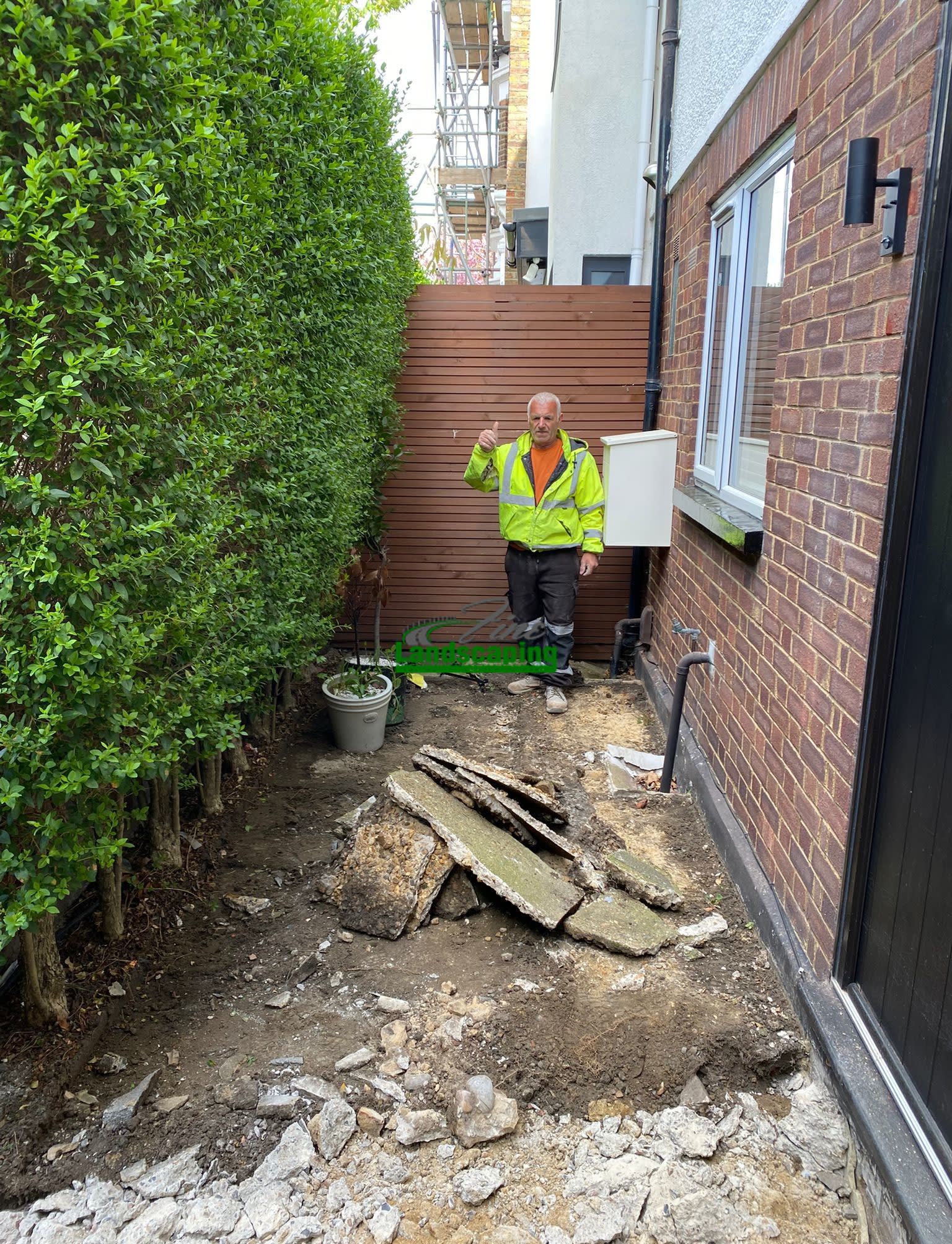 Back garden before renovation