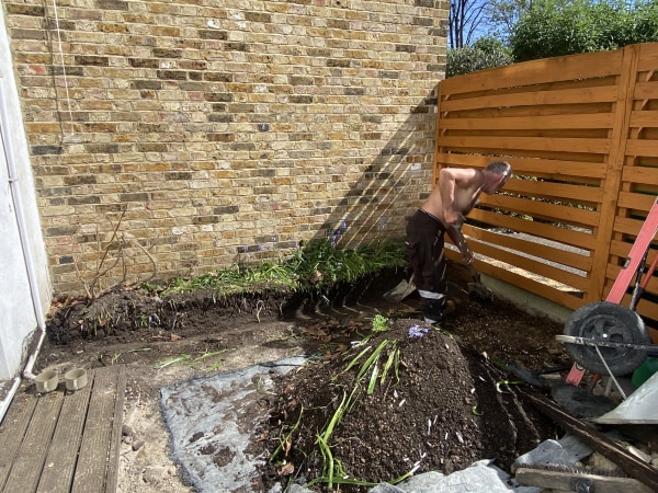 Wimbledon garden before patio works