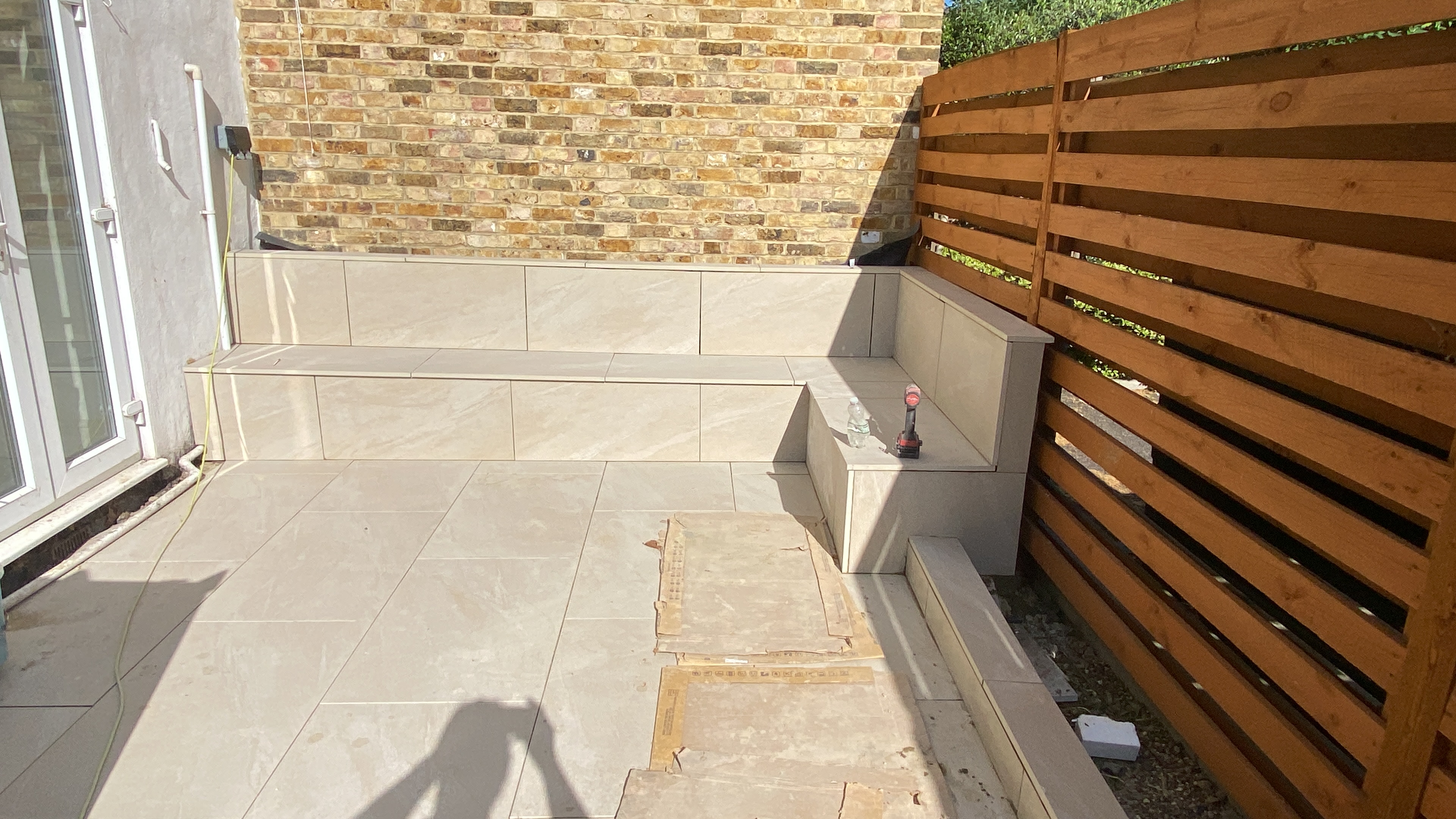 Garden boundary before landscaping Wimbledon