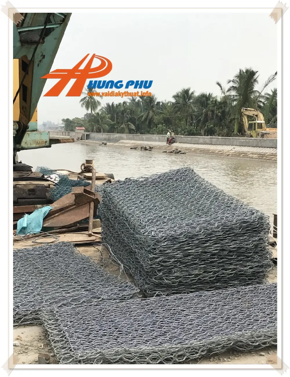 Kích thước Rọ đá 2x1x1 m Giải pháp hiệu quả cho công trình xây dựng tường chắn trọng lực