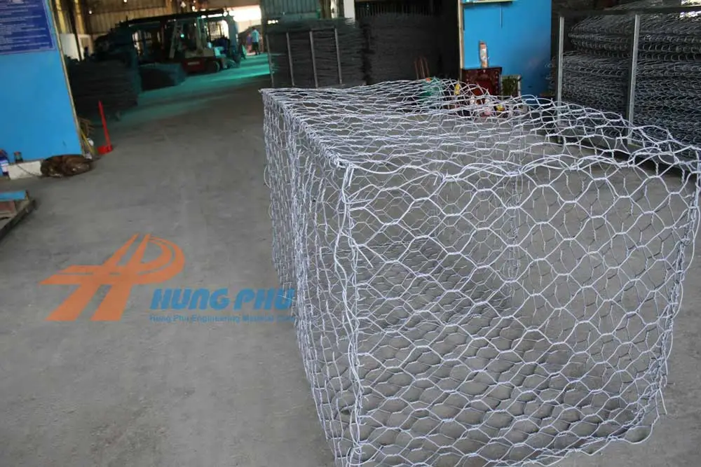 Rọ đá hộc Trong công tác xây dựng tường chắn trọng lực và chống xói mòn đất Rọ đá hộc Trong công tác xây dựng tường chắn trọng lực và chống xói mòn đất