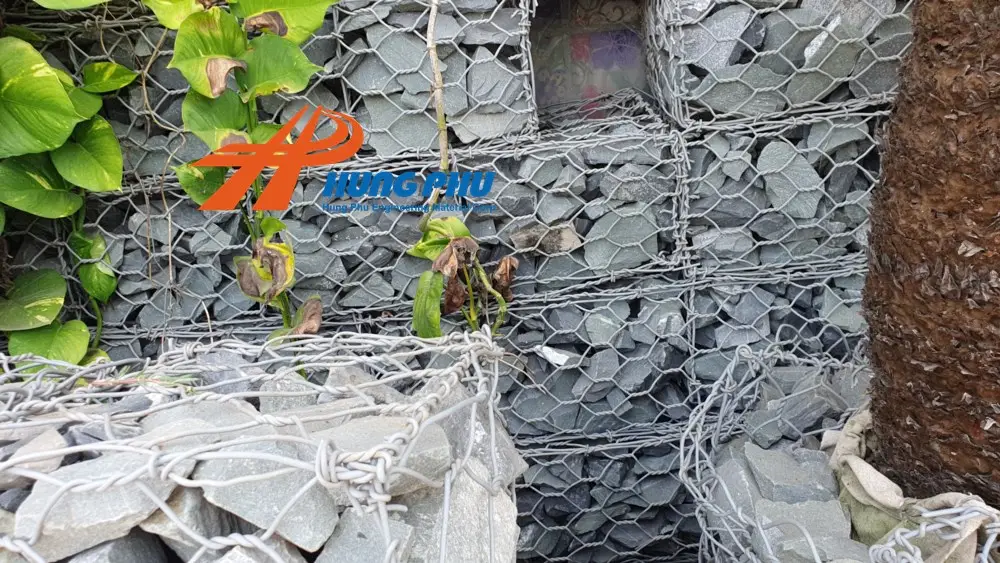 Rọ đá mạ kẽm | Rọ đá bọc nhựa PVC Công ty Hưng Phú sản xuất