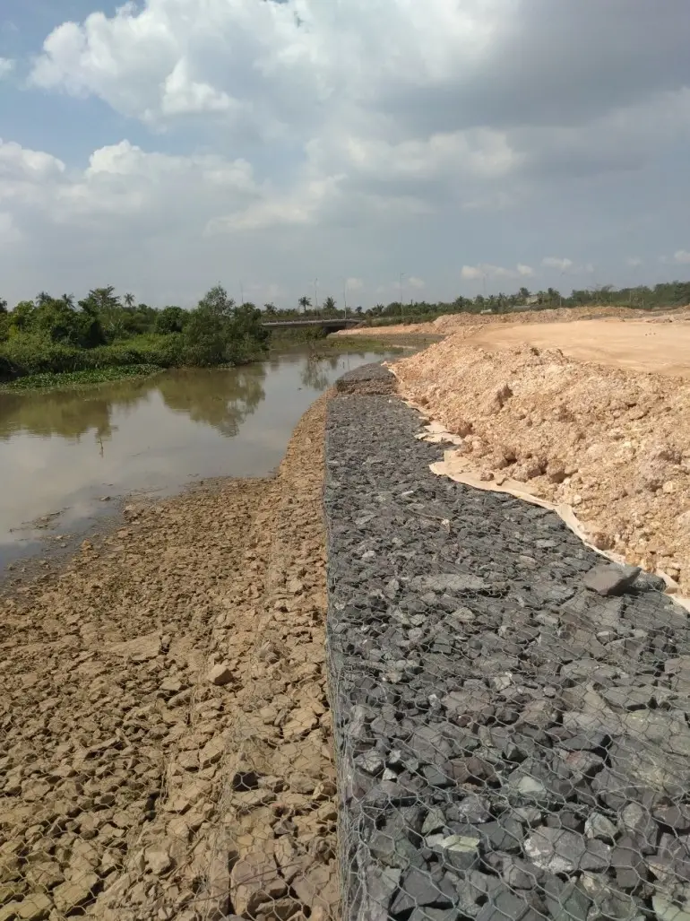 Rọ đá mạ kẽm bọc nhựa PVC