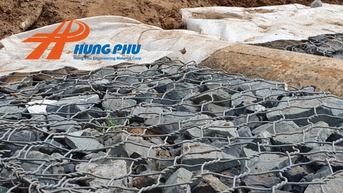 Rọ đá bọc nhựa PVC - Giải pháp Xây dựng Bền vững  Bảo vệ Môi trường