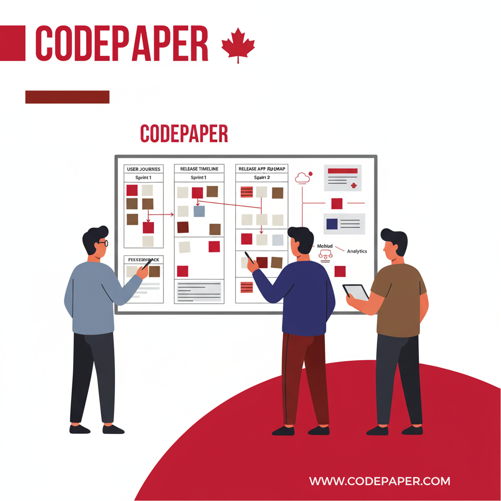 Workshop for Android application development services in Ontario office with roadmap and release planning
