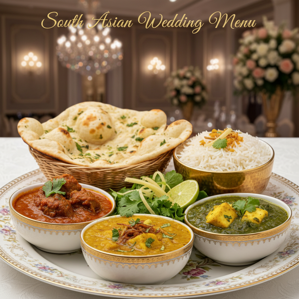South Asian wedding menu catering in a Mississauga banquet hall