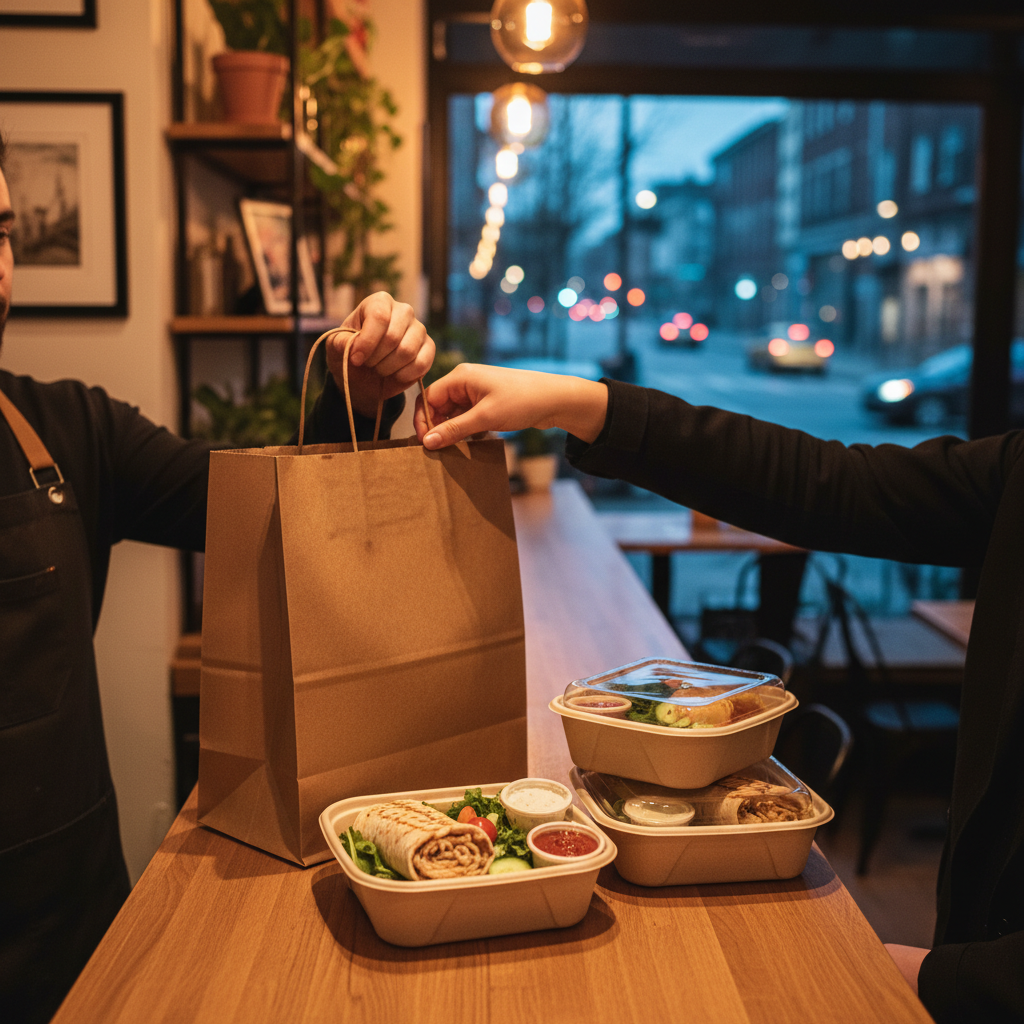 Takeout handoff for shawarma delivery and pickup orders in Toronto using a mobile-first online ordering flow