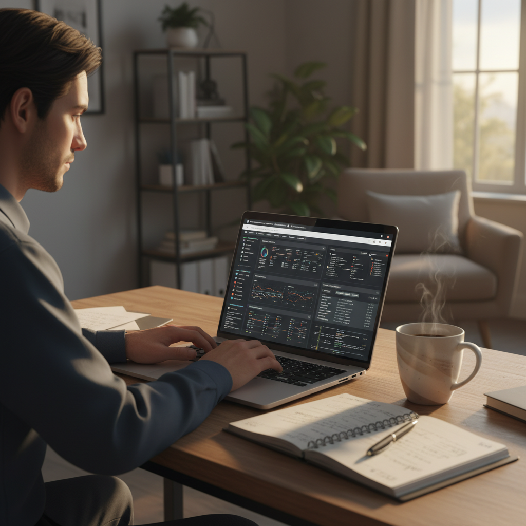 Reviewing a business registry website on a laptop – steps to incorporate a company in Canada