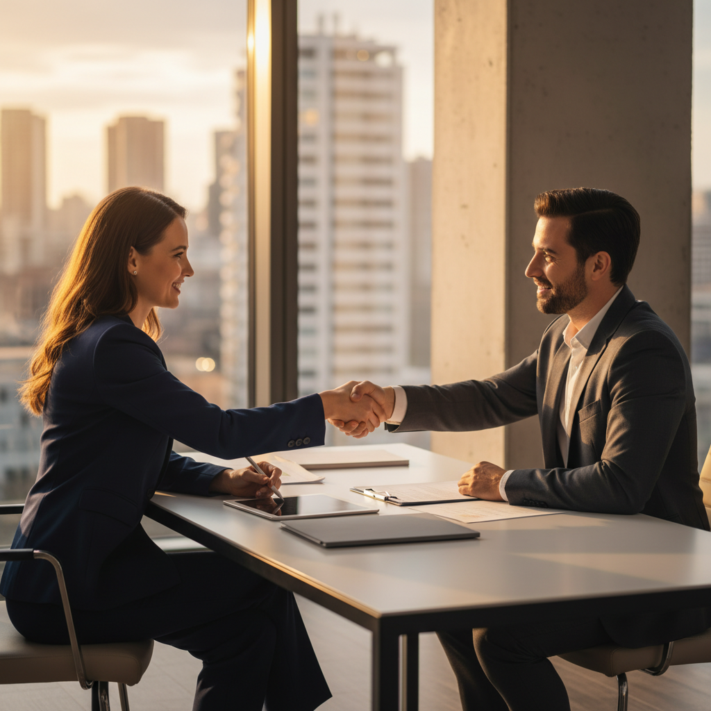 Handshake after e-signing a Toronto contract showing audit trail and proper execution steps