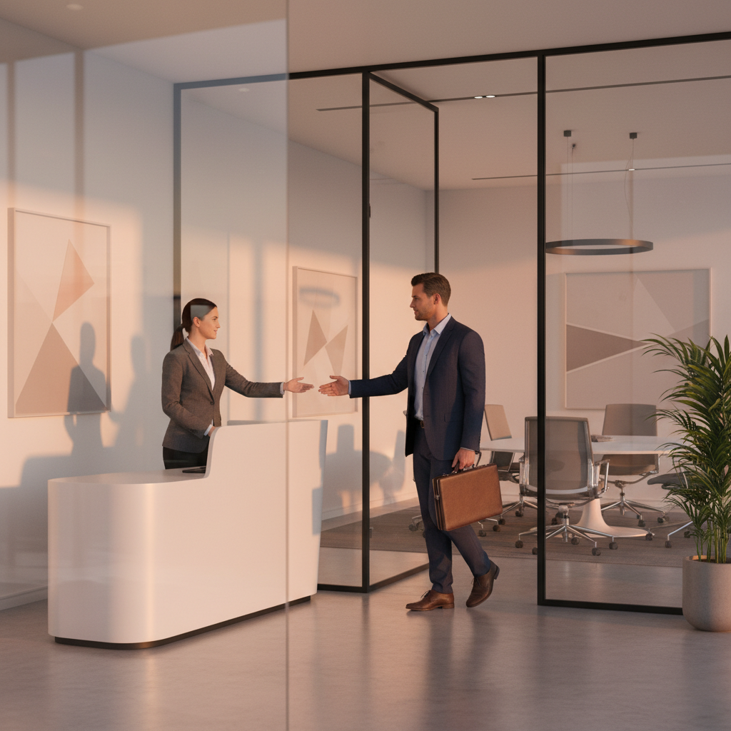 Client arriving at a Toronto law office for independent legal advice appointment