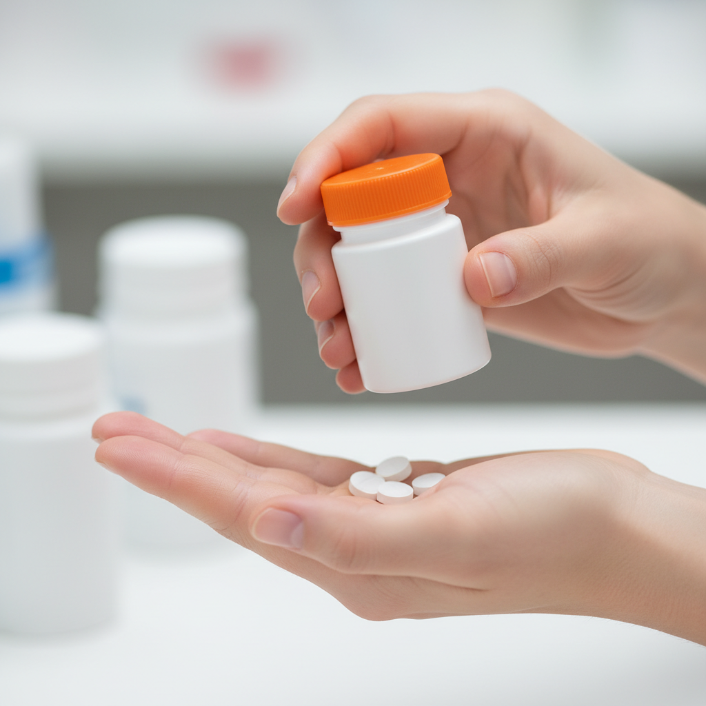 Close-up of sublingual buprenorphine Suboxone tablets in a hand for opioid agonist therapy