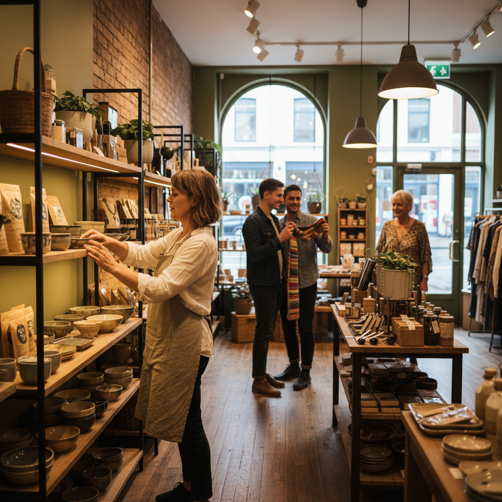Whitby retail shop scene illustrating public liability exposure for small businesses