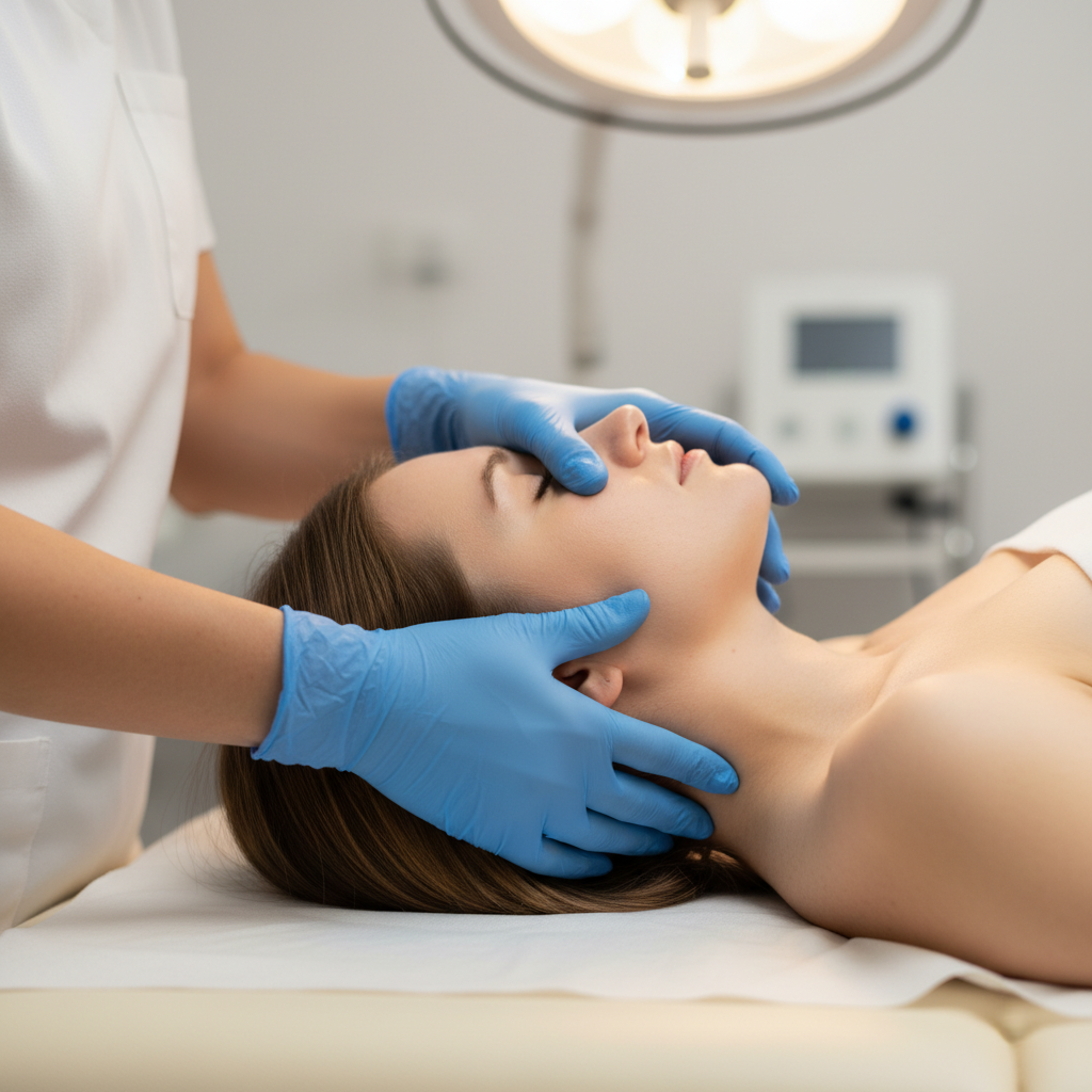 Manual therapy close-up for whiplash relief during motor vehicle accident injury recovery in Whitby