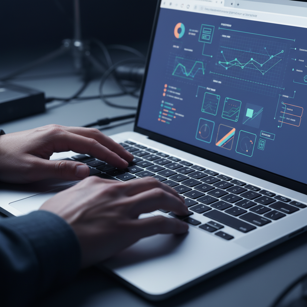 Close-up workflow detail showing automated keyword graphs and filters powering a hands-free keyword research process