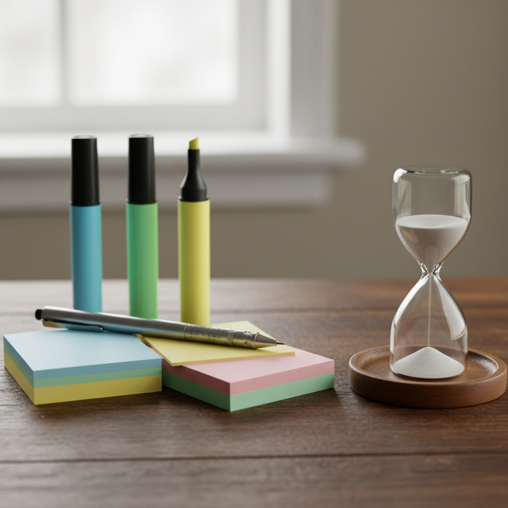 PMP exam prep tips visualized with color-coded flashcards and timeboxing tools for agile-hybrid study